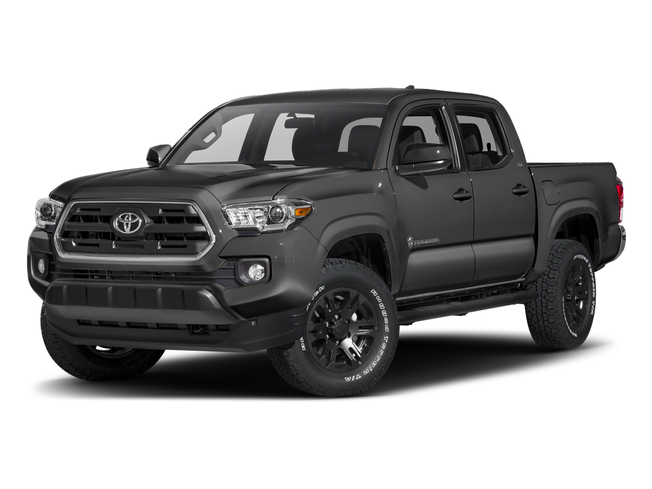 2017 Toyota Tacoma SR5 V6 in Magnetic Gray Met. — front three-quarter view