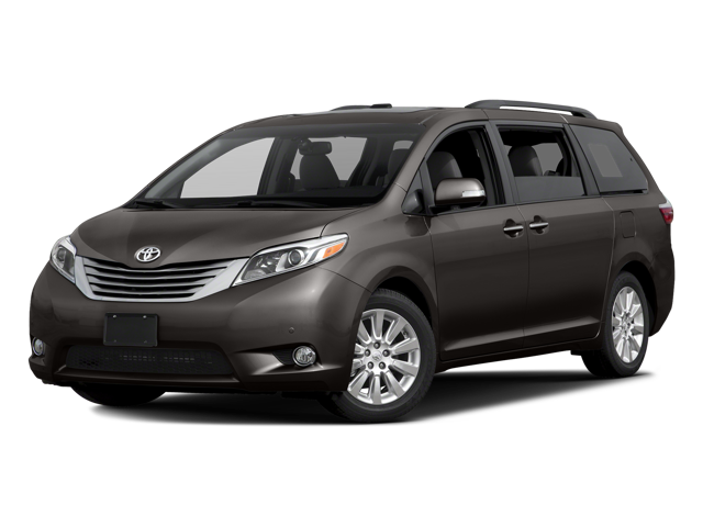 2017 Toyota Sienna Limited 7 Passenger in Predawn Gray Mica — front three-quarter view