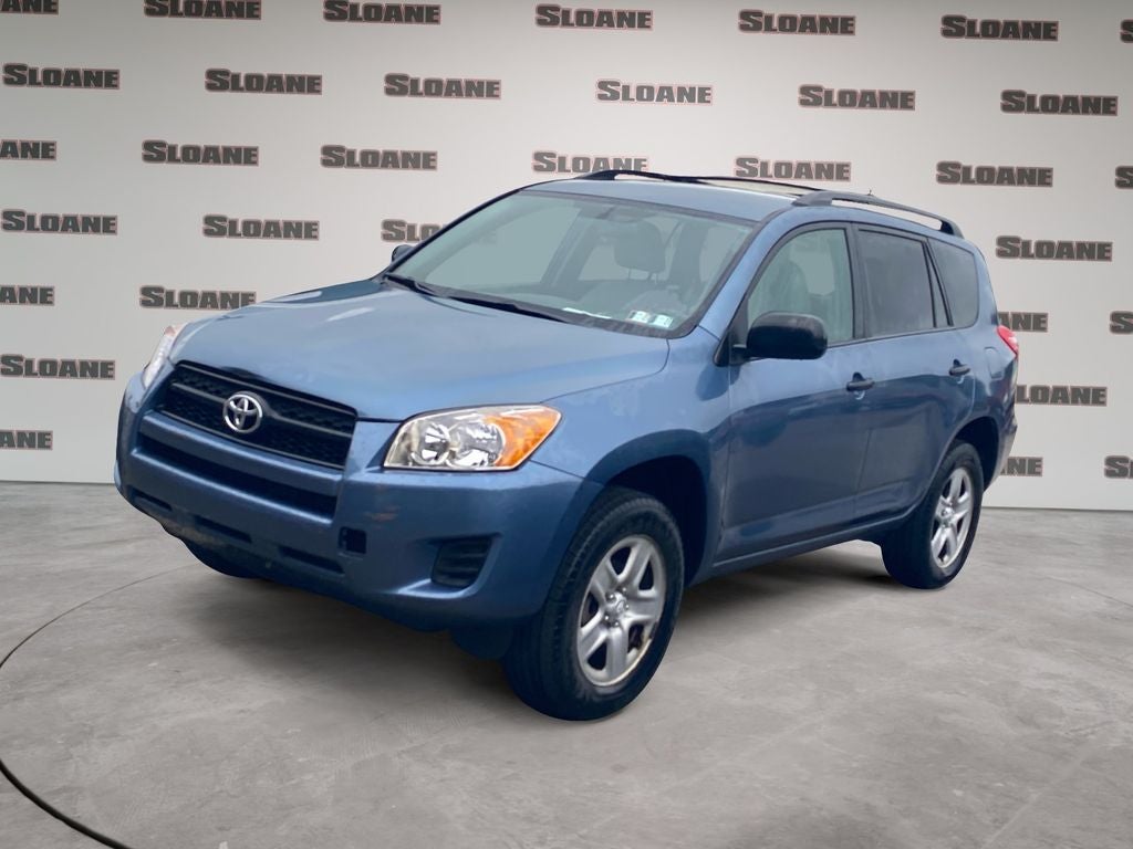2012 Toyota RAV4 Base in Pacific Blue Met — front three-quarter view