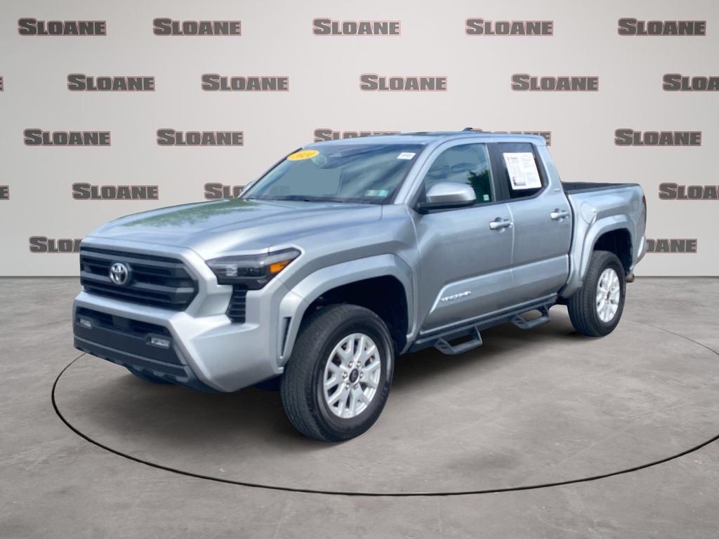 2024 Toyota TACOMA SR5 SR5 in Celestial Silver — front three-quarter view