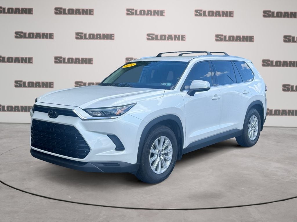 2024 Toyota Grand Highlander XLE in Wind Chill Pearl — front three-quarter view
