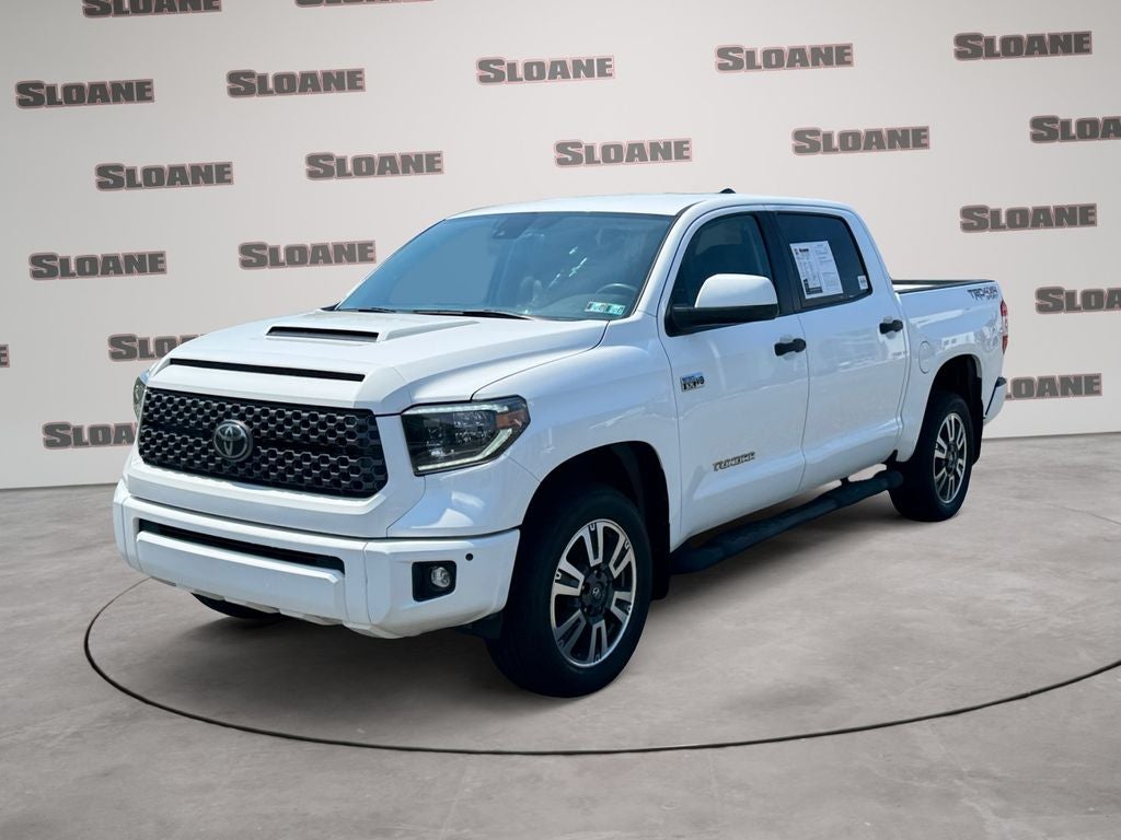 2020 Toyota Tundra SR5 in Super White — front three-quarter view