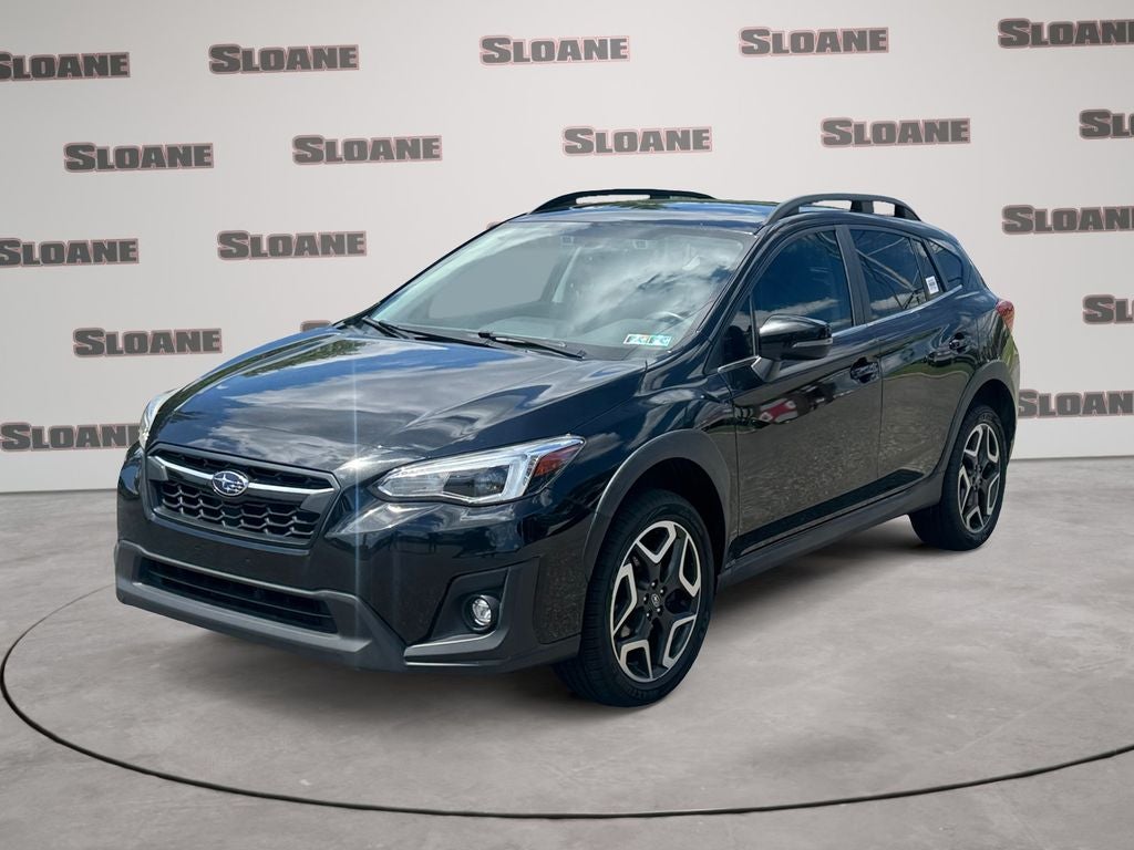 2020 Subaru Crosstrek Limited in Crystal Black Silica — front three-quarter view