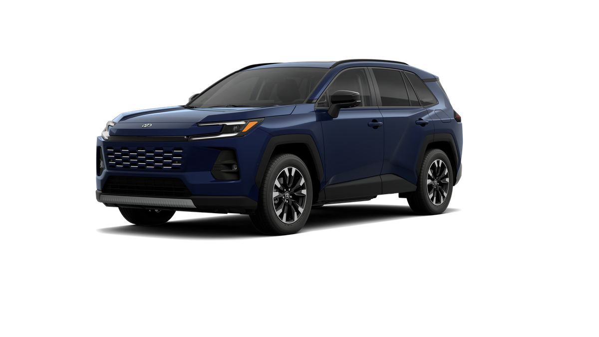 2026 Toyota RAV4 Limited in Blueprint — front three-quarter view