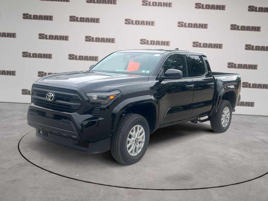 2026 Toyota Tacoma SR in Black — front three-quarter view