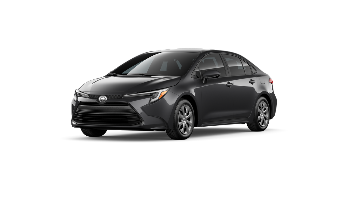 2026 Toyota Corolla Hybrid LE in Underground — front three-quarter view