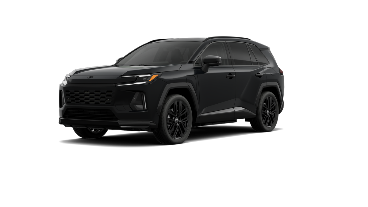 2026 Toyota RAV4 Plug-in Hybrid XSE in Midnight Black Metallic — front three-quarter view